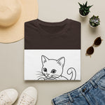 Cute Kitten Playing — Coloring Book Art Tee