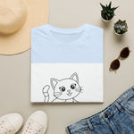Cute Kitten Playing — Coloring Book Art Tee