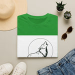 Howling Wolf Silhouette — Coloring Book Art Tee