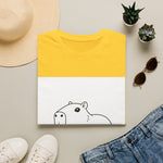 Capybara Relaxing — Coloring Book Art Tee