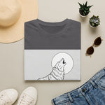 Howling Wolf Silhouette — Coloring Book Art Tee