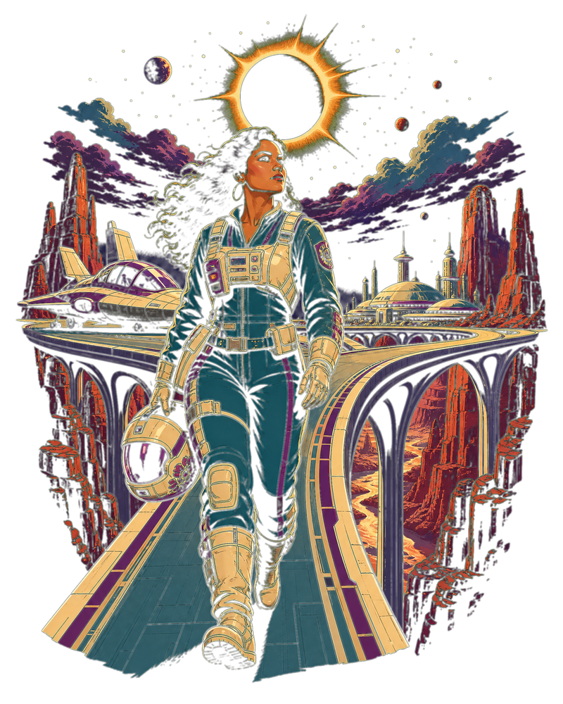 Eclipse Overpass - GenX Terminal Space Landscape Collection