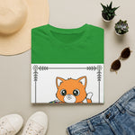 Cute Orange Fox Coloring Book Art T-Shirt