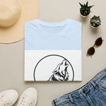 Howling Wolf Silhouette — Coloring Book Art Tee