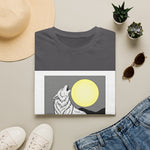 Howling Wolf Silhouette — Coloring Book Art Tee