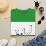 Peeking Kitten Cartoon T-Shirt