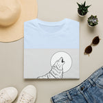 Howling Wolf Silhouette — Coloring Book Art Tee