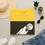Howling Wolf Silhouette — Coloring Book Art Tee