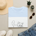 Peeking Kitten Sketch T-Shirt