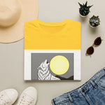 Howling Wolf Silhouette — Coloring Book Art Tee