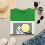Howling Wolf Silhouette — Coloring Book Art Tee
