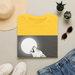 Howling Wolf Silhouette — Coloring Book Art Tee