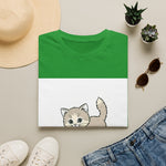 Peeking Kitten With Raised Tail T-Shirt