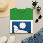 Howling Wolf Silhouette — Coloring Book Art Tee