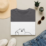 Capybara Relaxing — Coloring Book Art Tee