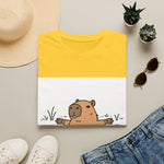 Capybara Relaxing — Coloring Book Art Tee