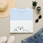 Capybara Relaxing — Coloring Book Art Tee