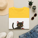 Cute Kitten Playing — Coloring Book Art Tee