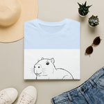 Capybara Relaxing — Coloring Book Art Tee