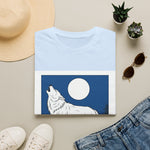 Howling Wolf Silhouette — Coloring Book Art Tee