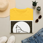 Howling Wolf Silhouette — Coloring Book Art Tee