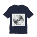 Record Player Vinyl Grunge Tee | Premium