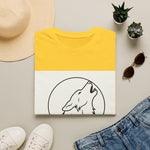 Howling Wolf Circle Silhouette T-Shirt