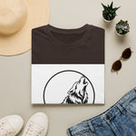 Howling Wolf Silhouette — Coloring Book Art Tee