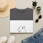 Capybara Portrait Coloring Art T-Shirt