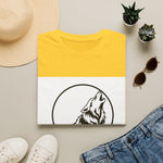 Howling Wolf Silhouette — Coloring Book Art Tee