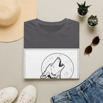 Howling Wolf Silhouette — Coloring Book Art Tee