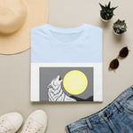 Howling Wolf Silhouette — Coloring Book Art Tee