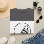 Howling Wolf Silhouette — Coloring Book Art Tee