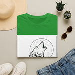 Howling Wolf Silhouette — Coloring Book Art Tee