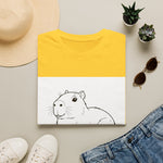Capybara Relaxing — Coloring Book Art Tee