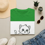 Cute Kitten Playing — Coloring Book Art Tee