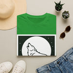 Howling Wolf Silhouette — Coloring Book Art Tee