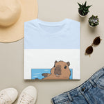 Capybara Relaxing — Coloring Book Art Tee