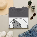Howling Wolf Silhouette — Coloring Book Art Tee