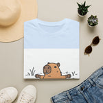 Capybara Relaxing — Coloring Book Art Tee
