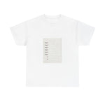 Mixtape Tracklist Notebook Tee | Classic