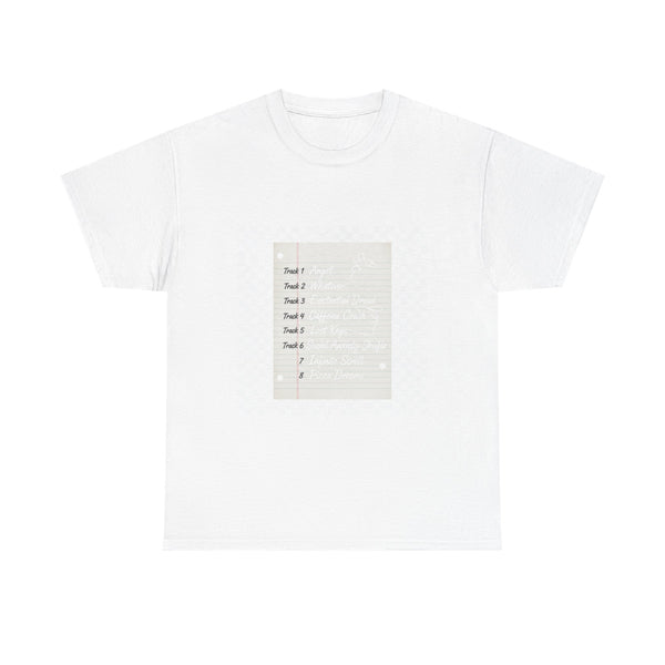 Mixtape Tracklist Notebook Tee | Classic