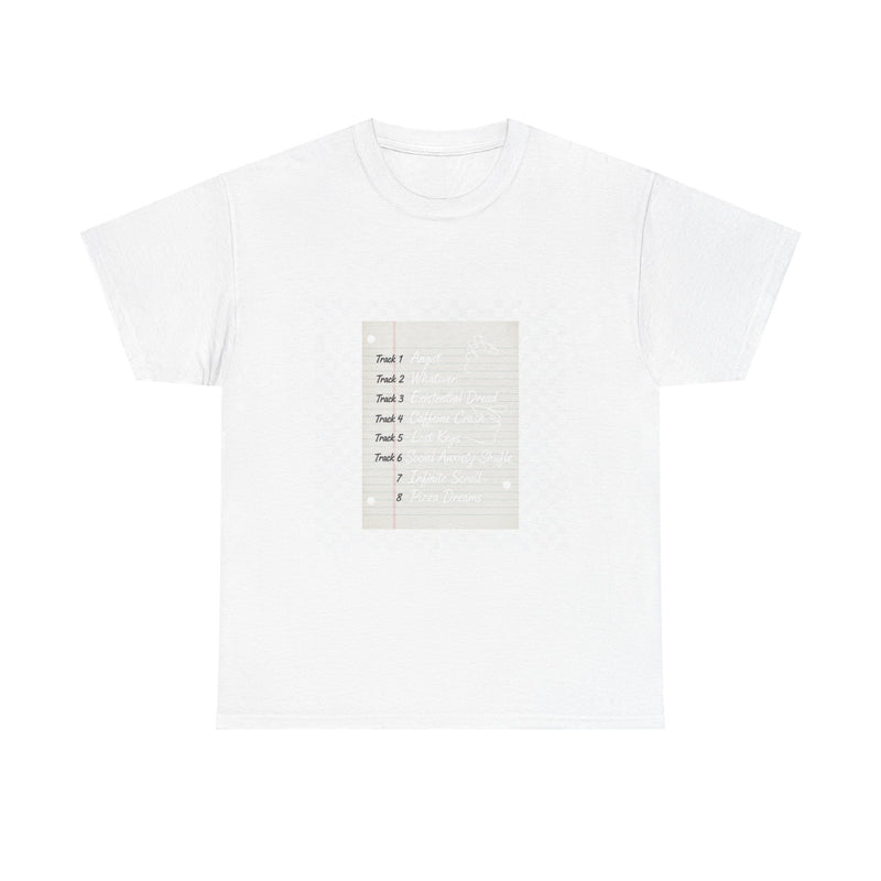 Mixtape Tracklist Notebook Tee | Classic