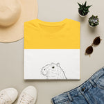Capybara Relaxing — Coloring Book Art Tee
