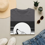 Wolf Head Against Full Moon Graphic T-Shirt