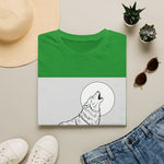 Howling Wolf Silhouette — Coloring Book Art Tee