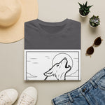 Howling Wolf Silhouette — Coloring Book Art Tee