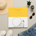 Howling Wolf Silhouette — Coloring Book Art Tee