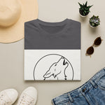 Howling Wolf Circle Silhouette T-Shirt