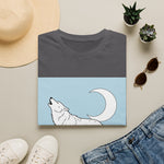 Howling Wolf Silhouette — Coloring Book Art Tee